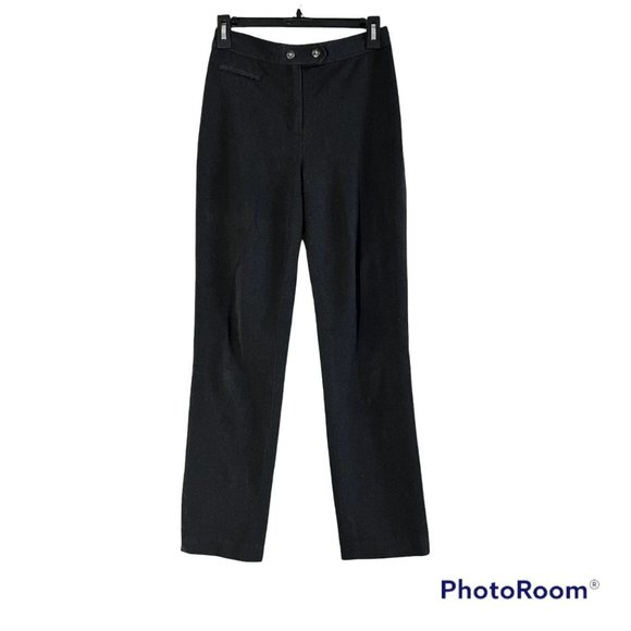 Lauren Ralph Lauren Flat Front Dark Gray Pants 4P - Picture 1 of 7